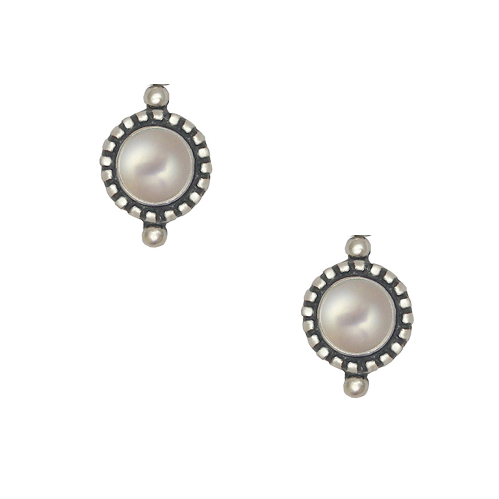 Sterling Silver Cultured Freshwater Pearl Post Stud Earrings